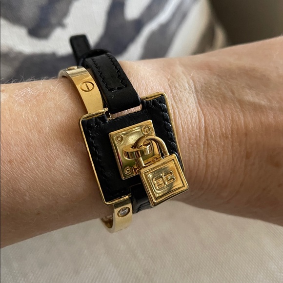 NIB Elisabetta Franchi Padlock detail bracelet - Picture 7 of 12